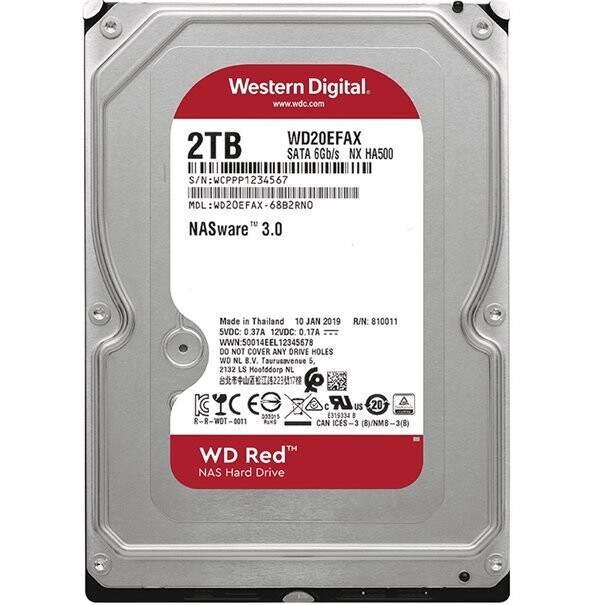 WD HD3.5" SATA3 2TB WD20EFAX / 24x7 / NAS~~~