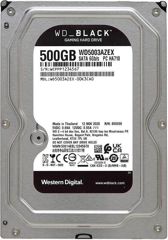 WD HD3.5" SATA3 500GB WD5003AZEX/ 7.2k (Di)