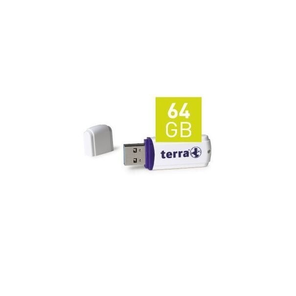 TERRA USThree USB3.0 64GB white Read/Write ~120/30 MB/s