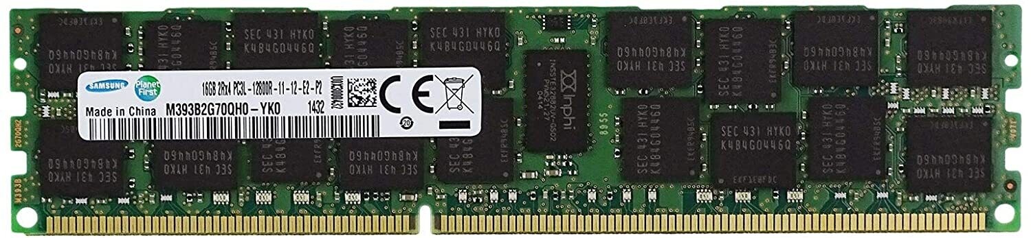 Samsung M393B2G70QH0-YK0 Module de mémoire 16 Go 1 x 16 Go DDR3 1600 MHz