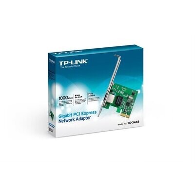 TP-Link TG-3468 Carte réseau PCI Express 10/100/1000 Mbps, 32 bits, technologie Wake-on-LAN, compatible avec les normes IEEE 802.3, IEEE 802.3u et IEEE 802.3ab