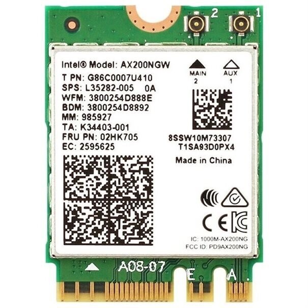 Intel Wireless-6 AX200.NGWG.NV
