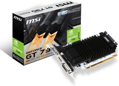 MSI N730K-2GD3H/LP Carte graphique Nvidia GeForce GT 730 902 MHz 2048 Mo PCI Express