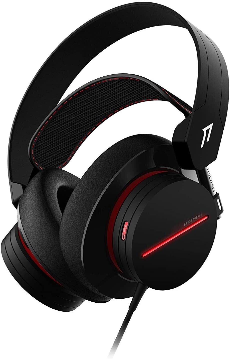 1More H1007 Spearhead Casque de Gaming avec câble (Son Surround 7.1, Pilote 54 mm, Double Microph
