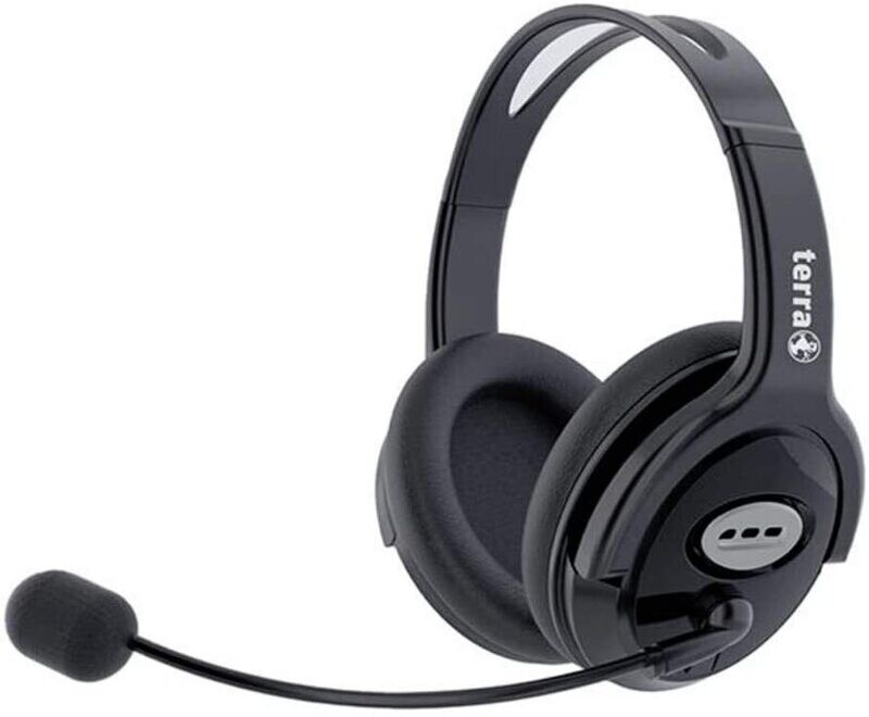 Terra 2920145 JP-HS1000 Casque USB Filaire stéréo Supra-auriculaire Noir