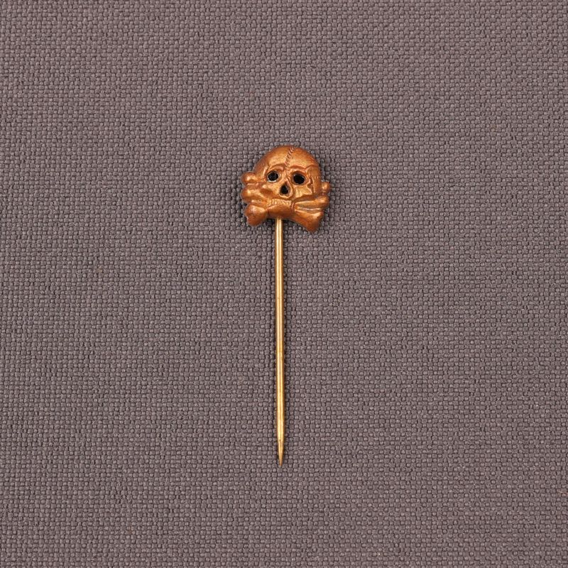 German 1930's Skull / Totenkopf Stickpin Cupal