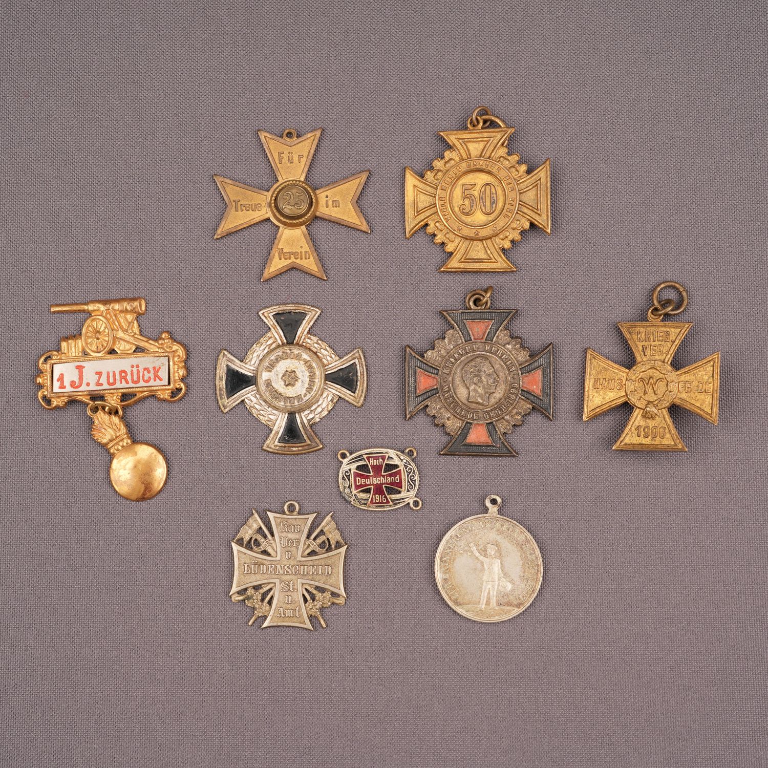 German Lot of Verein Abzeichen, Eiserne Kreuz, Steinhauer &amp; Lück WWI