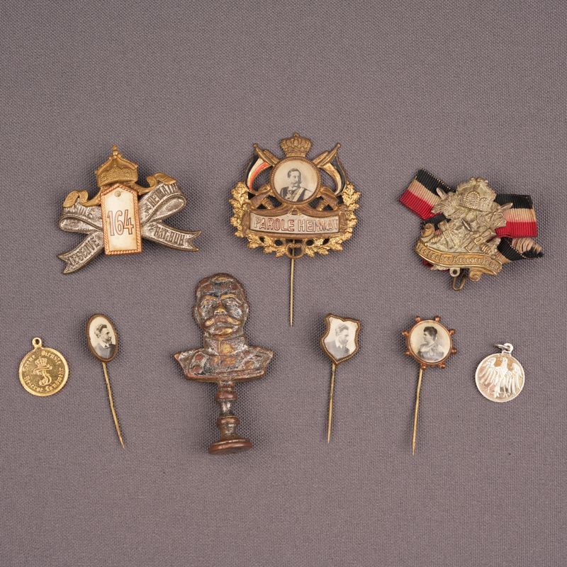German Lot of Pins and Badges, Paul Kust, Berlin. Imperial Germany WWI