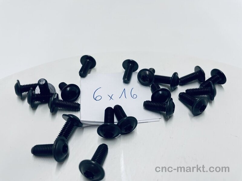 Linsenflanschkopf Schraube 10.9 M6X16 T30 BRUENIERT 10430558 319559