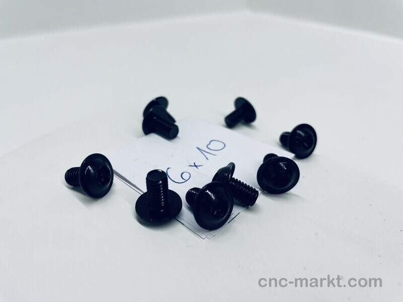 Linsenflanschkopf Schraube 10.9 M6X10 T30 BRUENIERT 10521544 319470