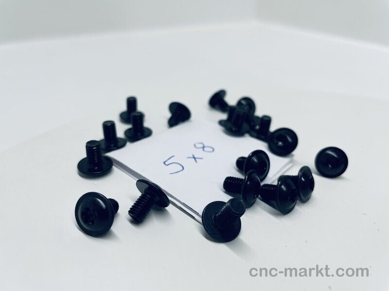 Linsenflanschkopf Schraube 10.9 M5x8 T30 BRUENIERT 10321301 326093