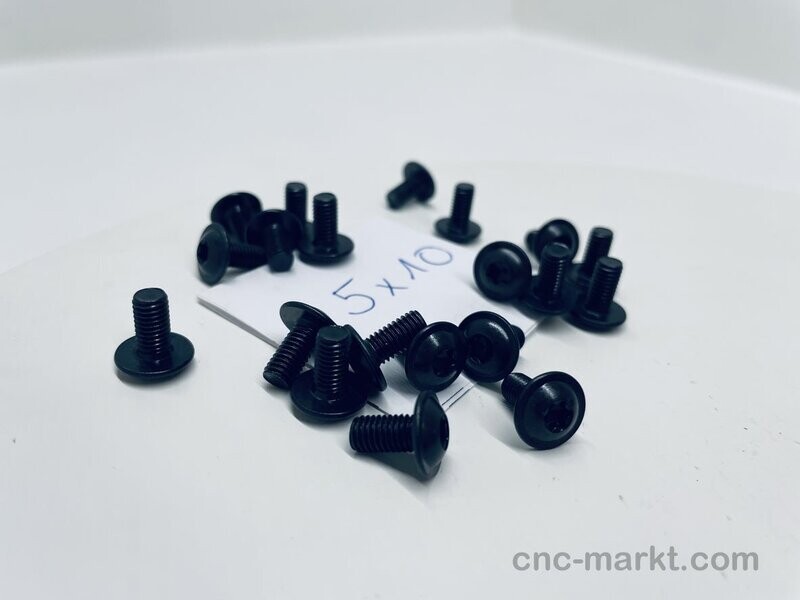 Linsenflanschkopf Schraube 10.9 M5x10 T30 BRUENIERT 10459632 319486