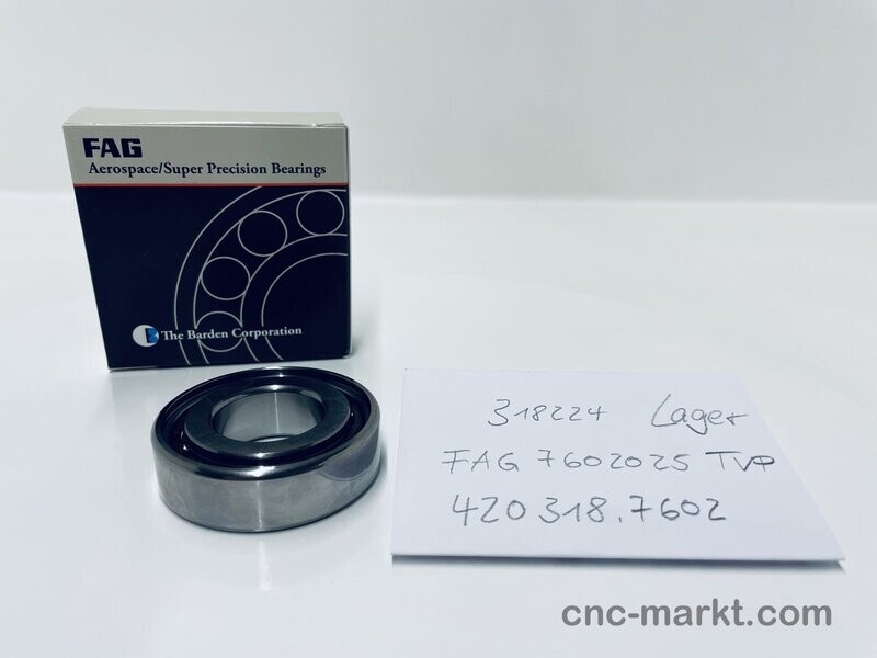 Traub FAG Lager 318224 420318.7602 25x52x15 7602025-TVP