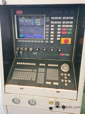 ​Traub CNC Drehmaschine TND200 TX8F 1991 Späne Reitstock rot. WZ
