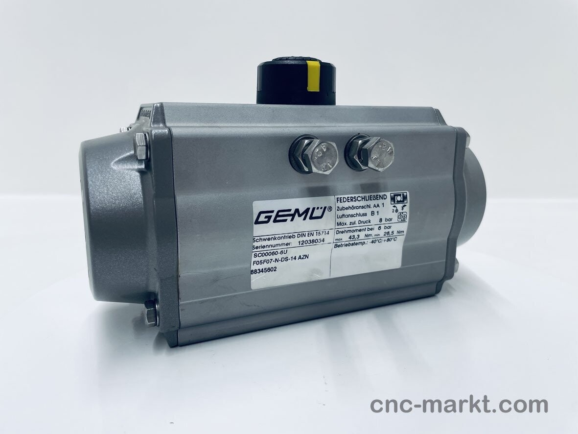 Traub Gemü Schwenkantrieb SC00060-6U F05F07-N-DS-14 AZN