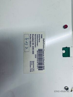 Traub Interface Print BTFL Bedientafel TX8F 220400
