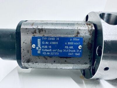 Röhm Vollspannzylinder Hyr OVSD 70 Hub 15mm 439805