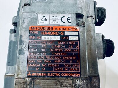 Mitsubishi Servo Motor HA43NC-S