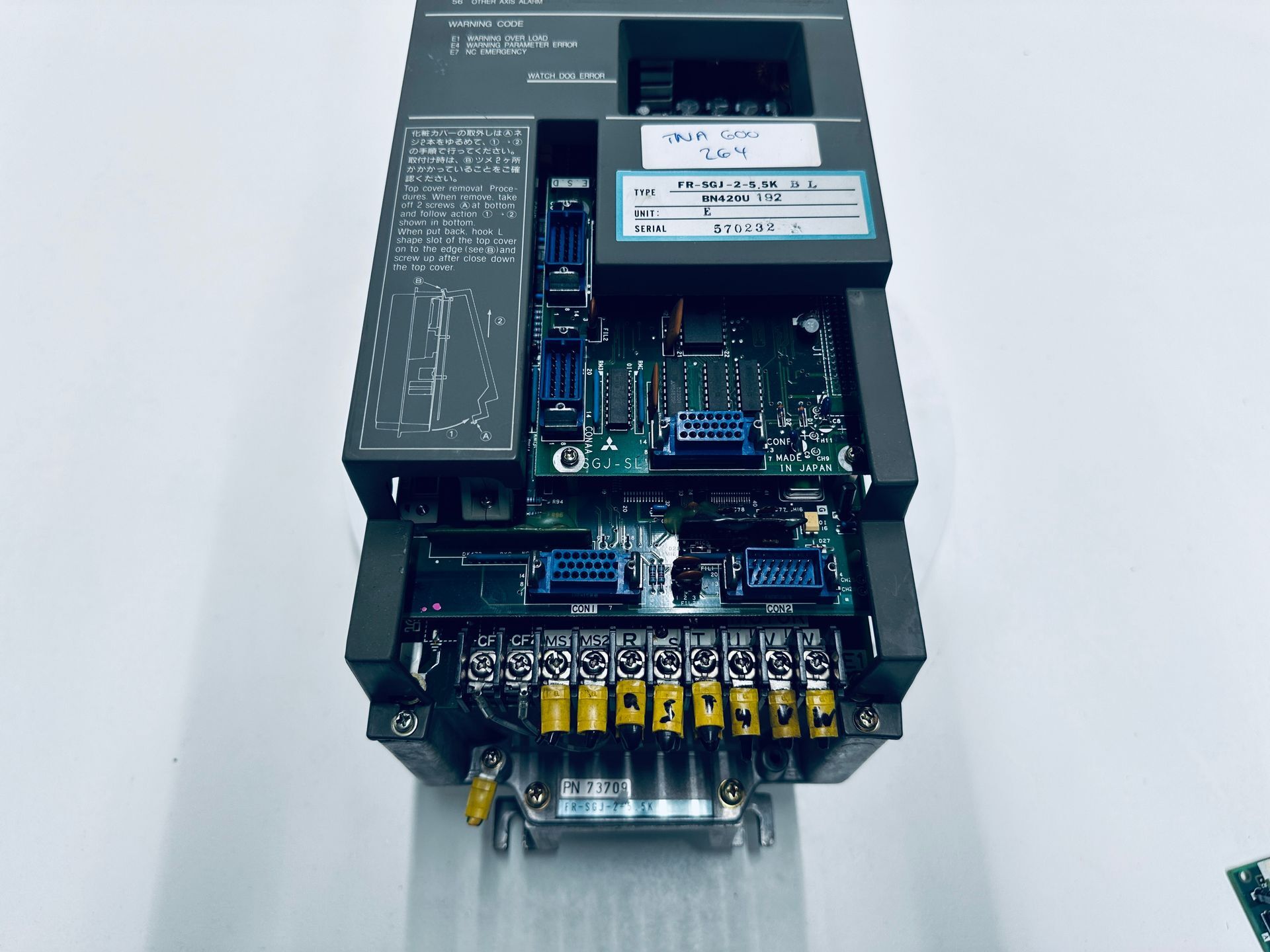 Traub FR-SGJ-2-5.5K-BL Mazak Meldas Mitsubishi Achsverstärker Stromrichter  TX8F