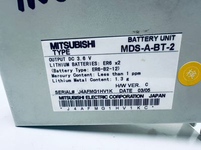 Mitsubishi MDS-A-BT-2 Traub Battery unit Traub TX8 BT-2 222295 10503506