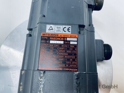 Mitsubishi Traub HA83NCB-S Servomotor AC 6 NM AMS 222245 10439968