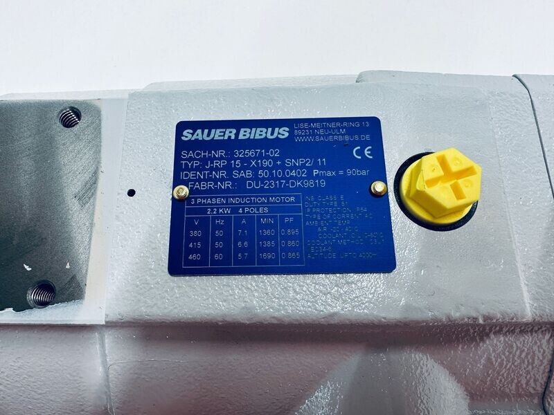 ​Traub Index Hydraulic Pump Sauer Bibus 325671-02 10099079 TNC TNK TNL