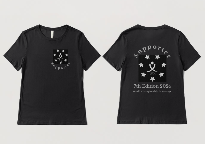Supporter T-Shirts World Championships 7th Edition shining Silver on black Shirt / (IMA Voucher ./. 10 %)