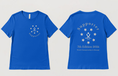 Supporter T-Shirts World Championships 7th Edition white Logo on blue Shirt / (IMA Voucher ./. 10 %)