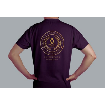 SALE - 2023 - Participants Shirts (limited quantity) World Championships 2023 - 6th Edition Copenhagen (normal golden print on black Shirt) - not all sizes available