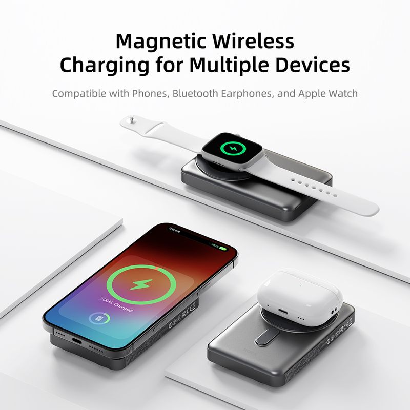 P50 5-in-1 PD20W Magnetic Holder Power Bank