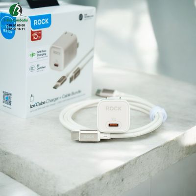 ROCK Ice²Cube 30W GaN Wall Charger &amp; USB-C 60W
