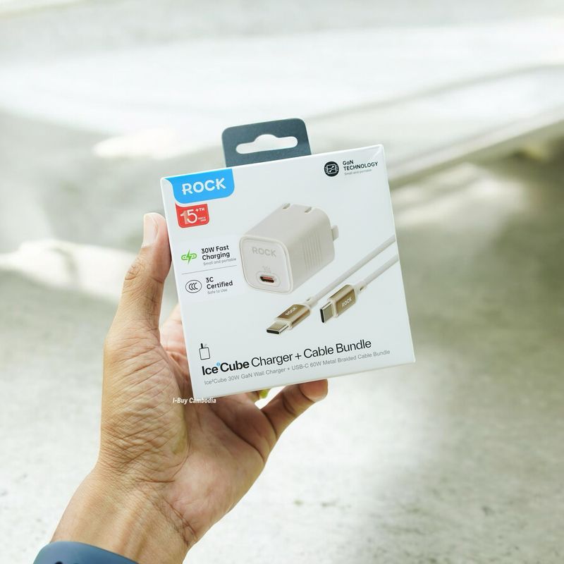ROCK Ice²Cube 30W GaN Wall Charger &amp; USB-C 60W