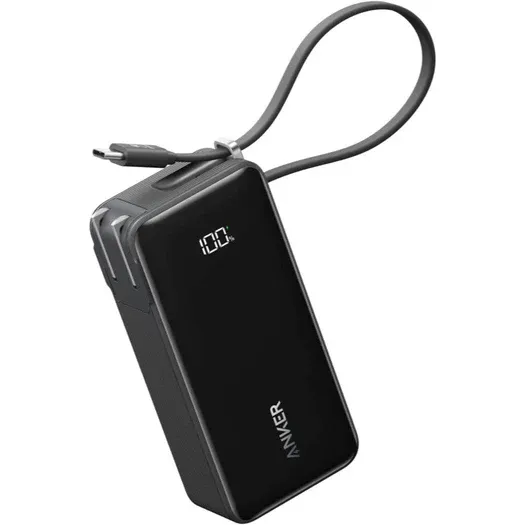 Anker Power Bank (10000mAh, Fusion, Built-in USB-C Cable)