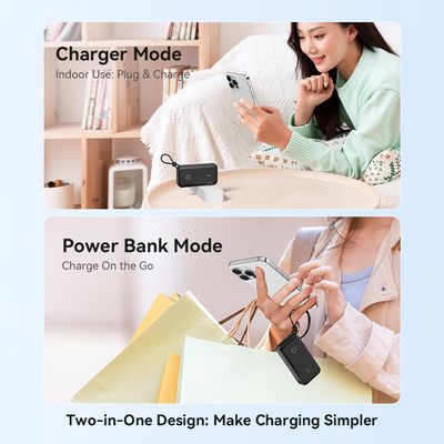 ROCK Y30 All-in-One Wall Charger Power Bank 10000mAh