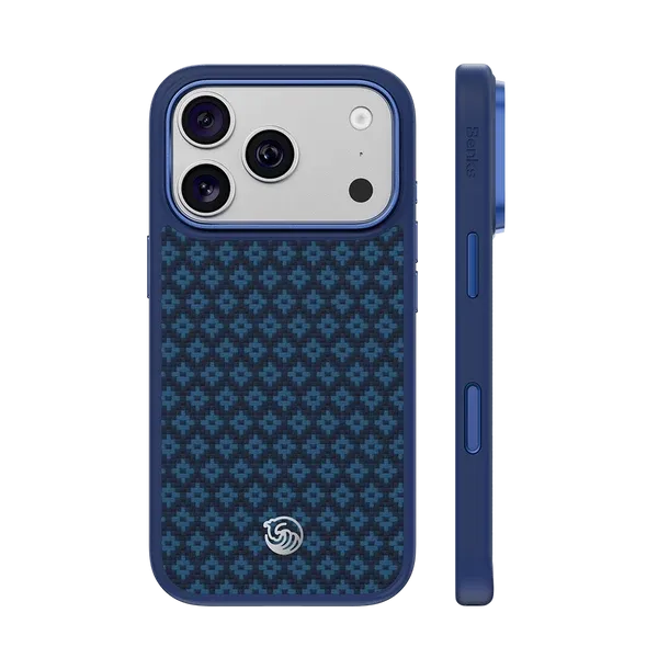 ArmorGrid Pro Beyond Blue  built with Kevlar® for iPhone 17/18 Pro Max