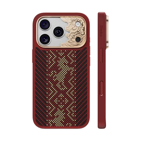 Knight Pro Red Case built with Kevlar® for iPhone 17/18 Pro Max