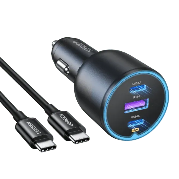 UGREEN 130W USB-C Car Charger (with Cable)