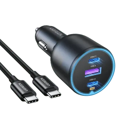UGREEN 130W USB-C Car Charger (with Cable)