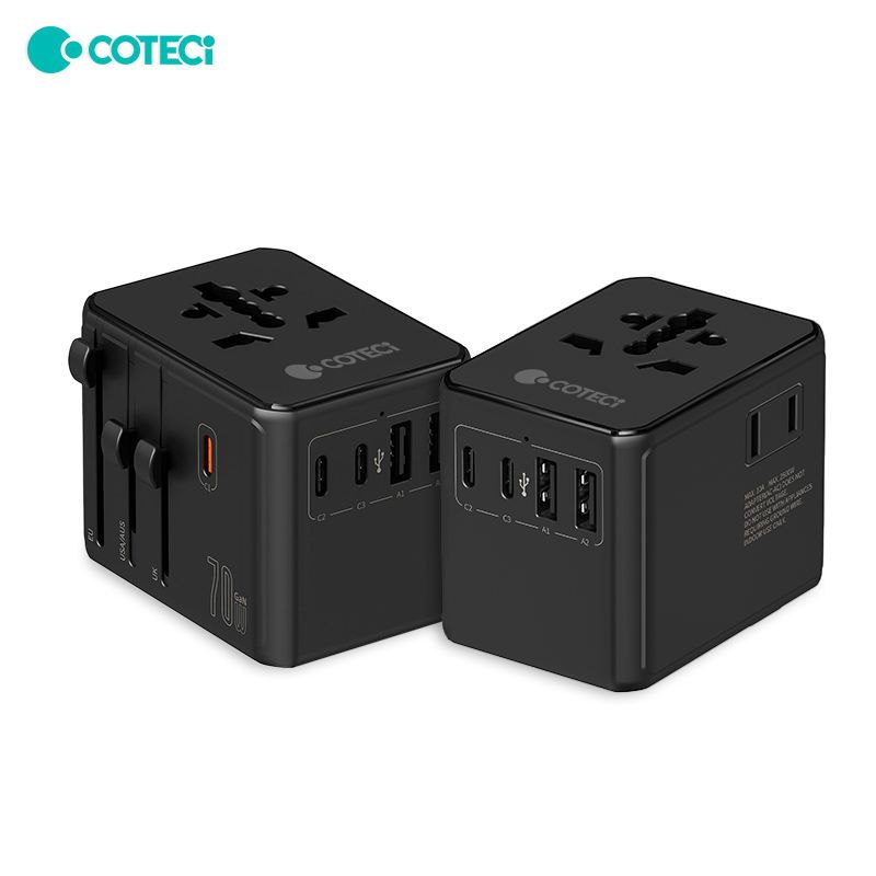 COTECi World Travel Adapter (70W GaN)