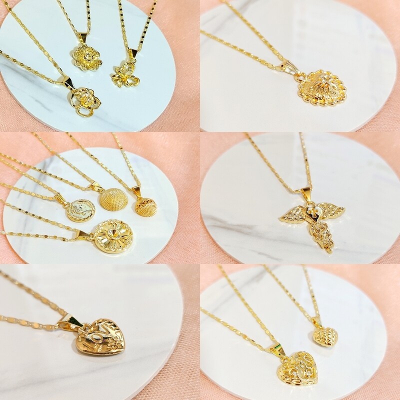 50 pcs of Class B Bangkok Gold Necklace in Yellow Gold Tone