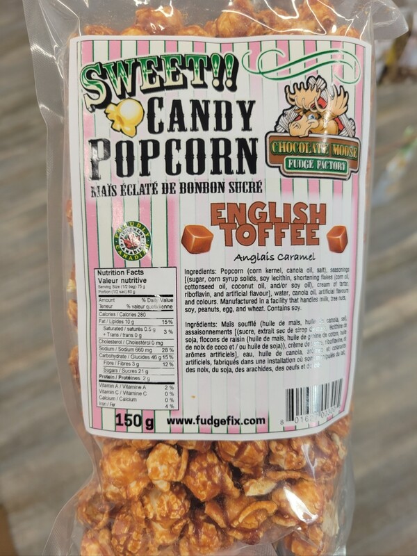 English Toffee Candied Popcorn
