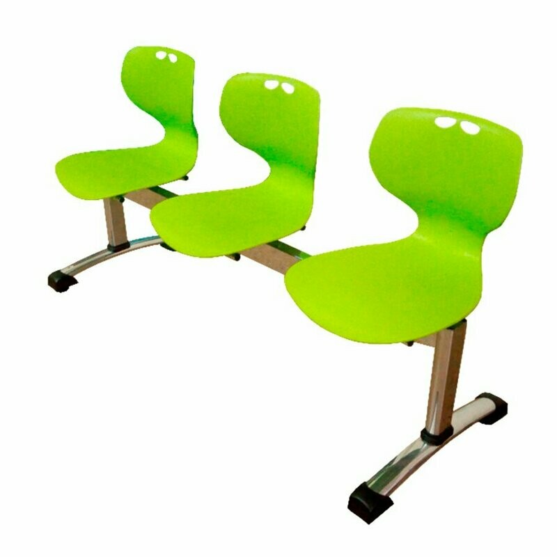 Estructura tandem de 3 puestos pintura electrostatica