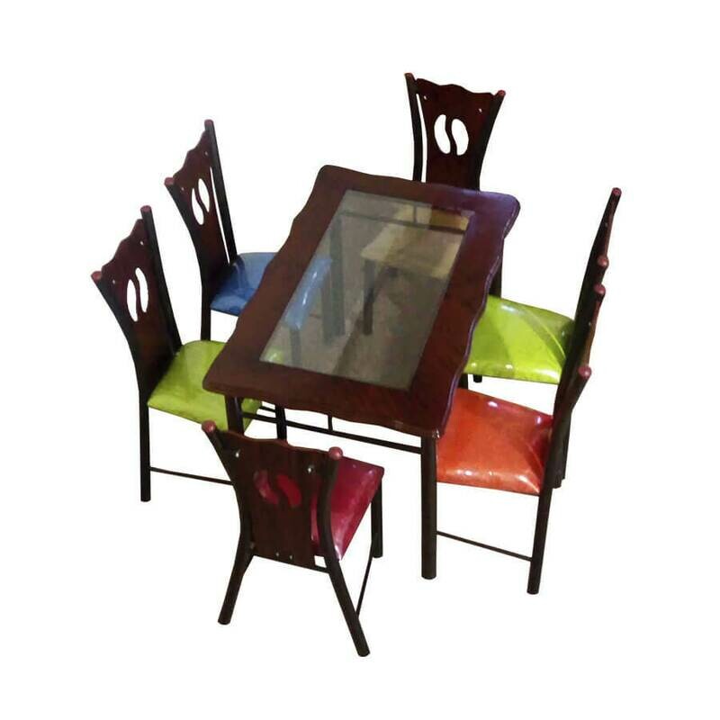 Comedor deko 6 puestos tapa vidrio