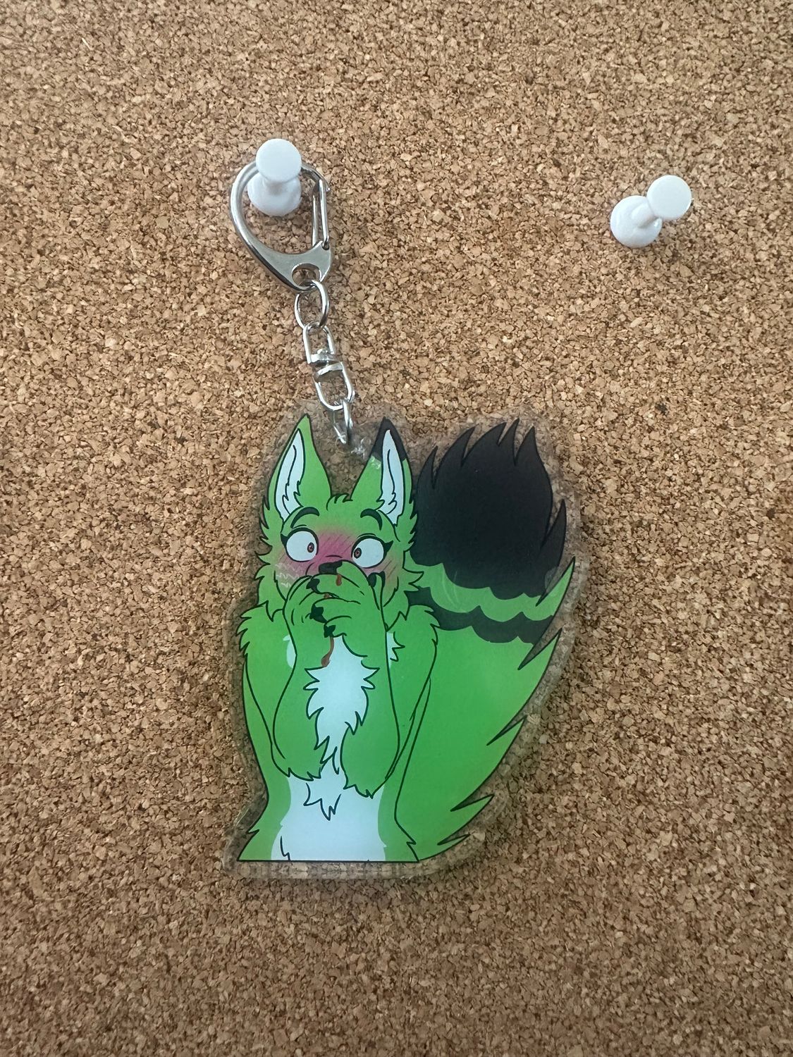 Flustered Terra Keychain