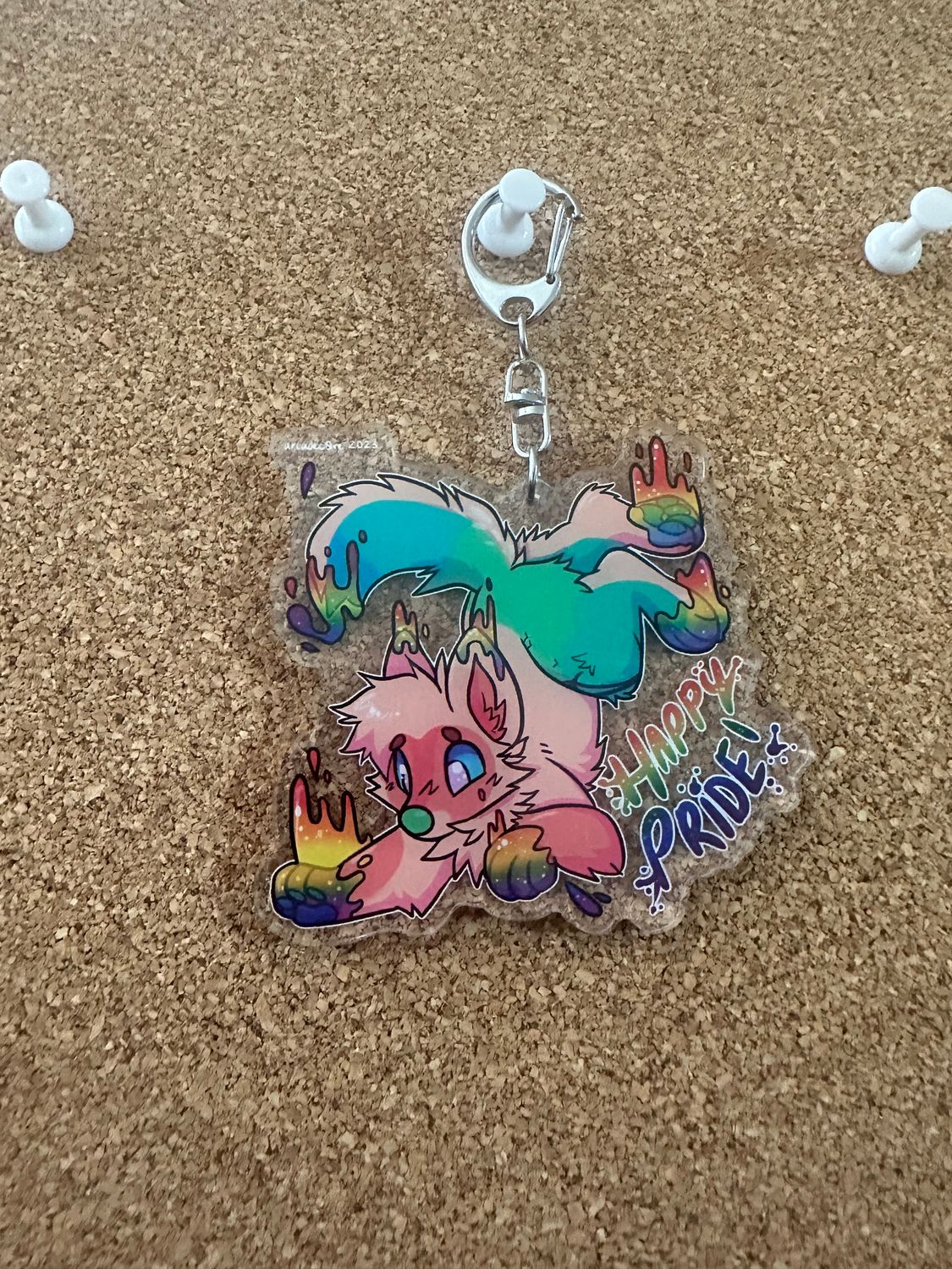 Space lover Pride Keychain