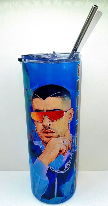 Bad Bunny Tumbler in Blue