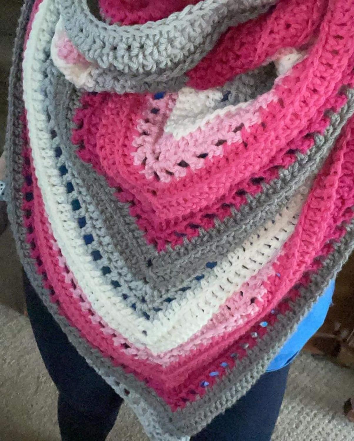 Oleander inspired shawl **Made to order**