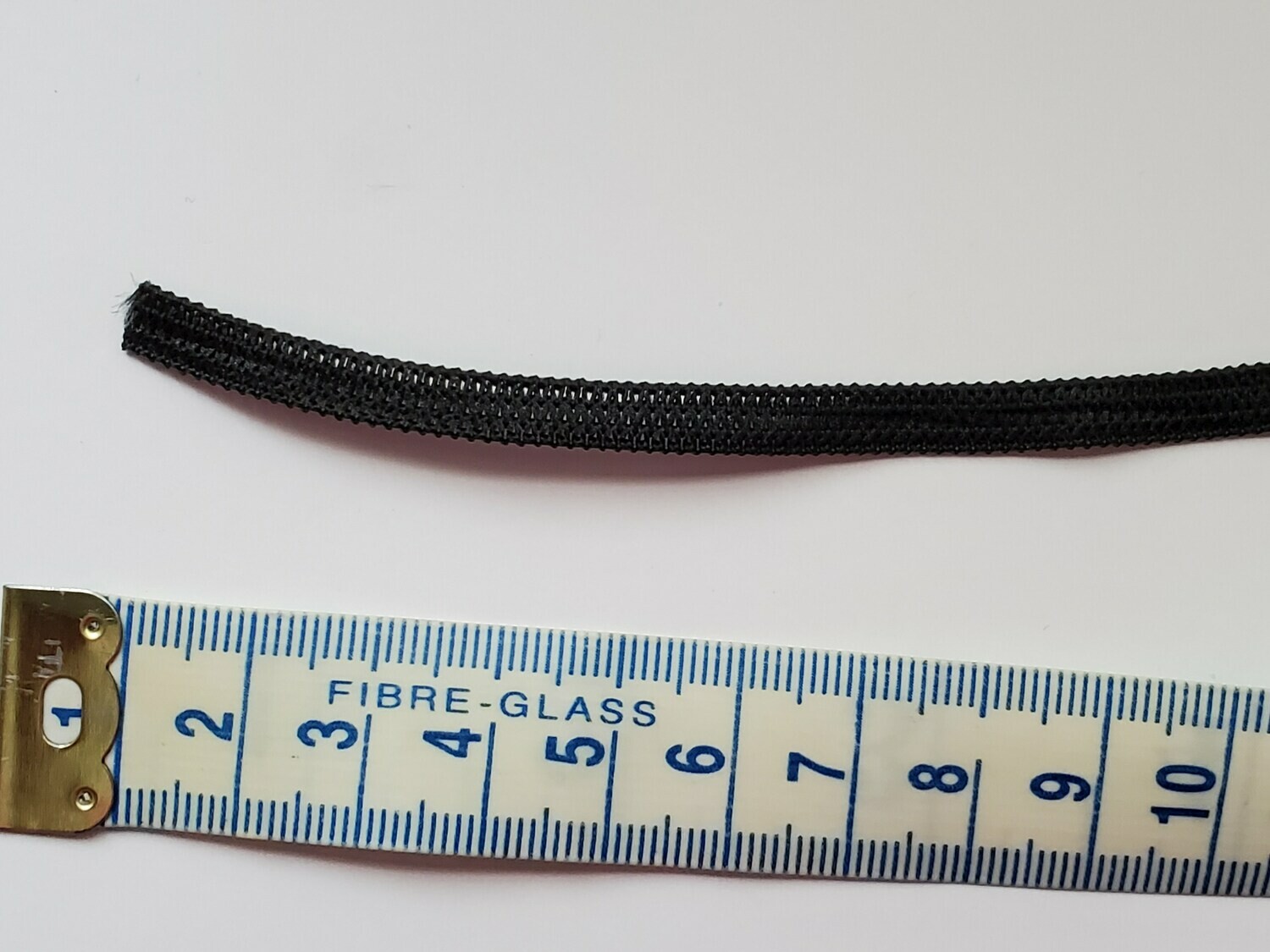 Knitted Elastic, 1/4&quot; (6mm)  - Black &amp; white