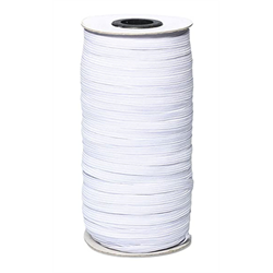 Elastic, Flat - 1/8&quot; (3mm) - Black, White