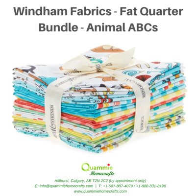 Windham Fabrics Fat Quarter Bundle - Animals ABC - 13 piece